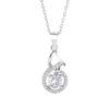 Joyería de Plata Pura, Exquisito Collar Estilo Hada Coreano, Colgante de Calabaza, Cadena para Clavícula, Regalo para Novia o Mejor Amiga, Diseño Geométrico