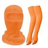 Protección solar exterior cubierta para la cabeza de ciclismo traje de mangas largas de seda helada máscara de ciclismo para bicicleta manga larga deportiva con exposición del pulgar