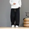 Otoño Invierno 2026 Nuevo Estilo Chino para Hombre Pantalones Casuales Rectos de Pana Talla Grande Modernos de Color Sólido Sueltos Harem