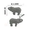 Acessórios de Modelo de Vida Selvagem de Zoológico Paisagem Miniatura Mini Animais Material DIY Cena Encolhida Ornamentos