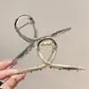 Presilha de Metal de Alta Qualidade para Mulheres, Nova Presilha Grande, Prendedor de Tubarão para a Parte de Trás da Cabeça, Grampo de Cabelo, Acessório de Cabelo