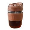 Taza de Café Personalizada, Vaso Doble para Beber de Vidrio, Vaso de Cuatro Niveles de Aspecto Elegante, Taza Térmica Práctica para Leche, Personalizado con Logo