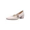 Sapatos Mary Jane de Pele de Ovelha com Flor de Strass Estilo Fada da Floresta Verão 2025 Salto Grosso Salto Médio Bico Quadrado Sapatos de Couro Genuíno para Mulheres