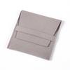 Bolsa de Veludo Microfibra, Saquinho de Veludo Dupla Face para Joias, Envelope para Joias, Bolsa de Armazenamento com Tampa Flip-Top, Estampado com Logo, Saquinho com Cordão para Brincos e Colares
