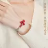 2026 Nuevo Modelo Pulsera de Buena Suerte y Éxito para Exámenes y Exámenes de Admisión de Posgrado, Hilo Rojo Tejido a Mano Cuerda de Lista Dorada para Niñas