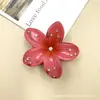 Presilha de Garra Plumeria Transfronteiriça 8cm com Flor Doce de Diamante Sintético, Novo Estilo com Flor Bauhinia de Strass Acessório de Cabelo para a Parte de Trás da Cabeça
