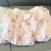 Pijamas de manga larga de primavera y otoño para mujer, de algodón con nubes y tela arrugada, estilo princesa dulce, estilo japonés, ropa fresca para el hogar.