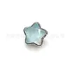 Arete de Titanio F136 con Estrella Iridiscente de Cinco Puntas, Stud para Hélice Auricular de Vidrio, 23 Joyas de Piercing de Aleación de Titanio con Stud para Labio de Superficie Brillante en Forma de Luna