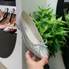 Zapatos de mujer con plataforma interior, lazo, estampado de leopardo, estilo francés de verano 2026, plateados, adecuados para combinar con faldas, zapatos de ballet para la noche