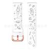 Para Samsung Galaxy active2 Pulseira de Silicone watch7 Pulseira de Silicone Estampada Huawei Pulseira de 20mm