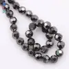 Venta al por mayor 10/12MM cuentas esféricas 32 caras pulsera accesorios de joyería coloridos color de alta temperatura cuentas de cristal multicorte