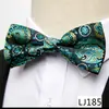 Gravata Borboleta Masculina para Negócios, Casamento, Festa, Traje de Noite, Gravata Borboleta de Poliéster Seda Jacquard, Gravata Borboleta Formal Retro de Alta Qualidade