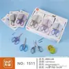 Tijeras de oficina al por mayor en stock, tijeras para cortar papel DIY para estudiantes, tijeras de acero inoxidable para cocina doméstica, tijeras para manualidades infantiles
