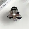 2024 nuevo pinza para el pelo de acrílico brillante pinza de agarre de girasol con taladro flash pasador de alto sentido pinza de tiburón pinza para el pelo