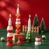 Yumeyin Papá Noel Copo de Nieve Campana Lazo Caja de Regalo Árbol de Navidad Vela Candelabro Adorno Molde de Silicona