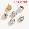 Joyería diy circonita sintética artificial garra hebilla de diamante accesorios accesorios para horquillas material de lazo hecho en casa