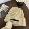 Gorro de tricô estilo europeu e americano com óculos, gorro de lã espesso à prova de vento para adultos no inverno, gorro de esqui aviador, disponível em várias cores