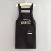 Delantal de Verano Delgado Resistente al Agua para Mujeres Pequeñas, Delantal de Correa Corta para Cocina, Cocina Casera y Ropa de Trabajo para Catering