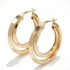 Pendientes de Aro Versátiles de Diseño de Alta Gama, Sencillos, Modernos, Estilo Bohemio Creativo, Influencer, Transfronterizos para Mujer Qingdao