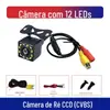 Câmera de Ré Retrovisor para Carro à Prova d'Água Universal Estilo Coreano Visão Noturna Starlight Câmera de Carro Ahd Ccd