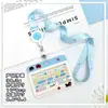 Portatarjetas de Teclado de Alto Valor Horizontal Abs Tarjeta de Identificación de Estudiante Tarjeta Escolar Portatarjetas de Agua Portatarjetas de Identificación para Hombres y Mujeres Cubierta Protectora Transfronterizo