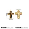 Acero Inoxidable 304 Hoja de Ginkgo Colgante Accesorios Versátiles Accesorios DIY Joyería Hecha a Mano Accesorios para Collares Vacío 18K Eléctrico