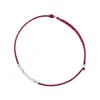 Pulsera de Cuerda Roja de Plata de Ley 925 para Mujer, Diseño Tejido a Mano, Pulsera Ajustable de Empuje y Tirón, Colección Más Vendida, Versátil