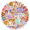 56 Nuevas Pegatinas de Graffiti de Casa de Dulces Soñadora y Acogedora para Niños, Pegatinas Decorativas Hechas a Mano Transfronterizas, Pegatinas de Juguete de Recompensa