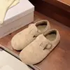 Zapatos Birkenstock Completamente Cubiertos de Venta Caliente 2026 Invierno Nuevo Fieltro de Lana Birkenstock con Forro Polar Deslizables Hebilla Felpa Piel Zapatos de Algodón