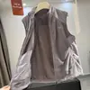 Chaleco deportivo para pareja de estilo montañés para exteriores, absorbente de humedad y transpirable, con forro de forro polar cálido, con cuello alto. 13671