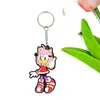 Sonic PVC Dibujos Animados Dibujos Animados Llavero de Goma Blanda Personalizado Lindo Llavero para Llave de Coche Llavero de Muñeca para Bolso