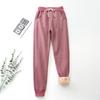 Pantalones de Invierno para Mujer con Forro Polar de Cachemir, Pantalones de Algodón para Exteriores, Otoño e Invierno, Gatito Impreso, Patata Pequeña del Sur de Harbin, Mujer