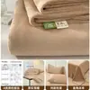 Hoja de Cama de Terciopelo de Leche de Invierno Pieza Única Engrosada Coral Fleece Franela Dormitorio Juego de Sábana Bajera Individual de Felpa