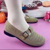 Zapatos de Tela Old Beijing para Mujer de Primavera y Otoño, Malla Transpirable Suela Suave Zapatos Negros de Trabajo, Zapatos de Malla Cómodos para Madres de Mediana Edad y Mayores