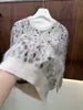 BORBOTIE Ropa de punto para mujer 2026 Primavera/Otoño Nuevo BC Manga larga Cuello redondo Suéter Top de manga larga de mohair