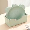 Prato para Cuspir Ossos Prato Doméstico Fofo de Urso Prato para Cuspir Ossos Prato para Lanche Prato para Frutas Prato para Lanche Prato de Lixo para Mesa de Jantar