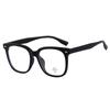 M3510 Moda TR90 Marco Grueso Patilla Gruesa Montura de Gafas Estudiante Anti-Luz Azul Marco Liso Fotografía Callejera Decorativo Lente Plano