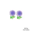 Girasol Colorido Simulado de Resina Accesorios Pequeños para Manualidades Pinzas para el Cabello, Ligas para el Cabello, Llaveros, Pegamento de Crema, Materiales para Imanes de Refrigerador