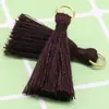 Punto al por mayor 20 colores 3cm marcapáginas de ropa pin colgante anillo de tracción de aleación color sólido mini algodón poliéster borla pequeña fábrica
