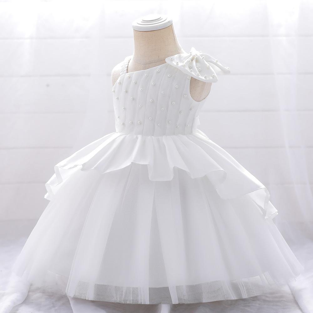 单肩蛋糕公主裙礼服儿童