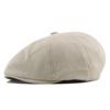 Gorro de adelante monocolor para jóvenes y adultos de otoño e invierno Lobo Fengfeng gorra octogonal de estilo británico para periódicos hombres boina de ala corta mujeres
