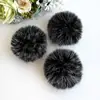 Bolas de Piel Sintética de Zorro, Bolas de Felpa de Colores, Accesorios para Ropa y Zapatos, Colgantes para Sombreros, Bolas de Piel Grandes, Manualidades Transfronterizas