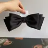 Diadema de Lazo de Satén de Tres Capas Color Sólido Dulce Lazo Grande Diadema de Satén Femenina Estilo Coreano Celebridad de Internet Accesorios para el Cabello