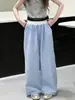 Pantalones a Cuadros Rectos de Verano para Niñas Pantalones Deportivos Infantiles Pantalones de Algodón a Cuadros Pantalones Largos Casuales Pantalones Anchos Sueltos para Bebé