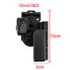 Funda de acero plástico Glock GLOCK G17 19 22 34 funda funda de carga Kublai P1 funda de extracción rápida