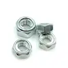 Tuerca de seguridad hexagonal de metal galvanizado, Tuerca autoblocante, Tuerca antivibración M4M5M6M8M10M12M16