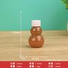 2025 Novo Modelo Garrafa Plástica Transparente para Pet 50ml Garrafa em Formato de Cabaça Garrafa Criativa Colorida com Dosador