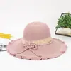 Nuevo Sombrero de Sol de Ala Ancha Protector Solar Monocromático de Verano para Mujer Sombrero de Madre Sombrilla Sombrero de Paja Sombrero de Verano Sombrero de Pescador