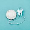 Nuevo Plata Esterlina S925 Plata Lisa Sólida Nuevo Colgante de Borla de Mariposa Chinoiserie DIY Pulsera Collar Material Accesorios de Plata