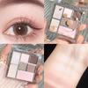 Helen beauty paleta de sombras de ojos de nueve colores una paleta multiusos mate con lentejuelas brillo fino paleta de reparación de sombras de ojos maquillaje transfronterizo al por mayor